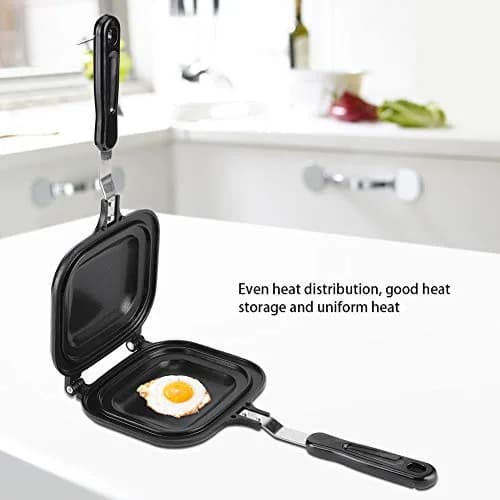 Oumefar Square Double-Sided Pancake Pan 36.5x16x3.5cm (14.4x6.3x1.4in) | Nonstick Sandwich Maker for Breakfast Omelettes thumbnail 9