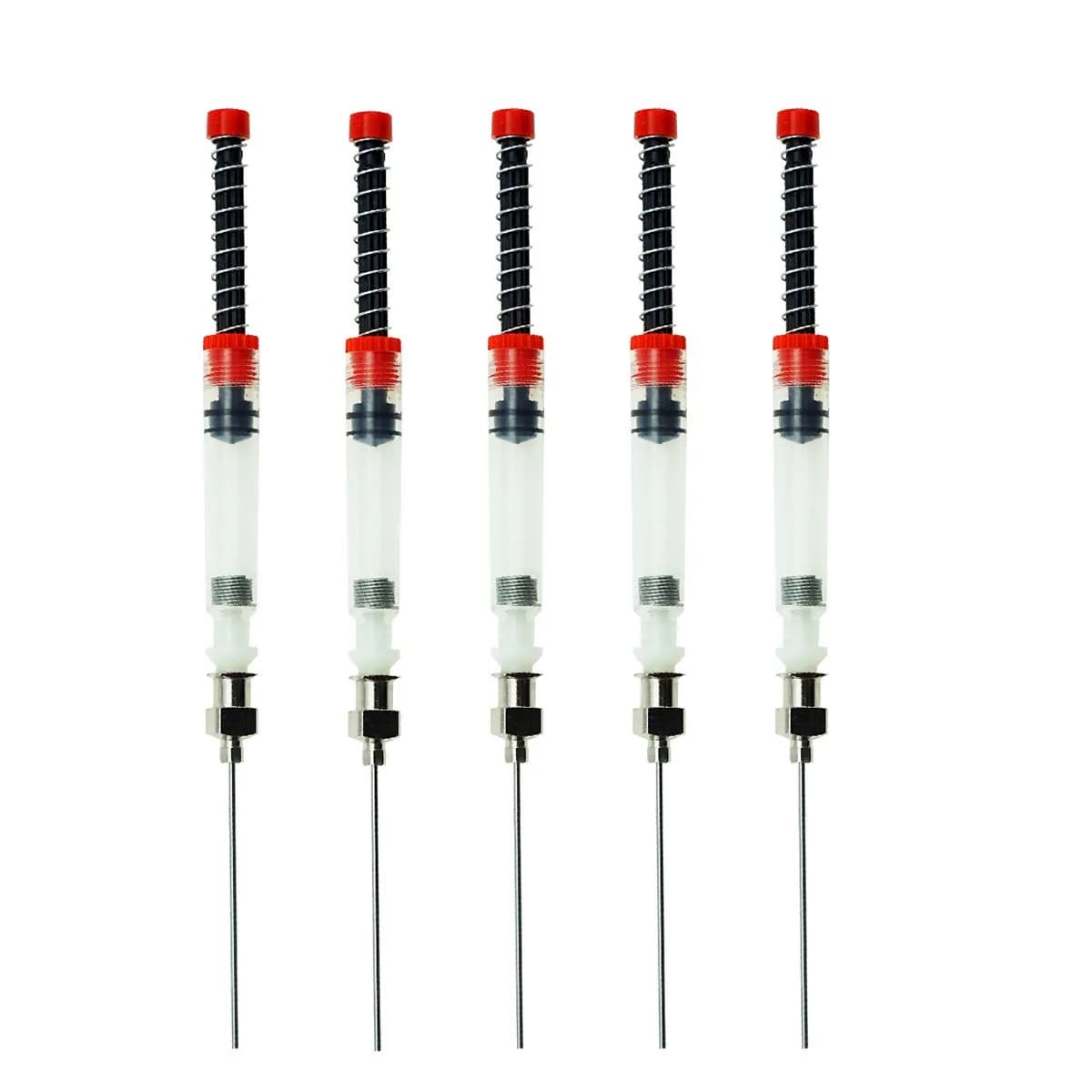 Asvine 5 Pack Fountain Pen Ink Syringe Filler with Blunt Needle Tip | Smooth Ink Flow — White