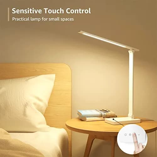 Lepro LED Desk Lamp 9.5W 800lm White | Dimmable Touch Control for Home Office & Study thumbnail 5
