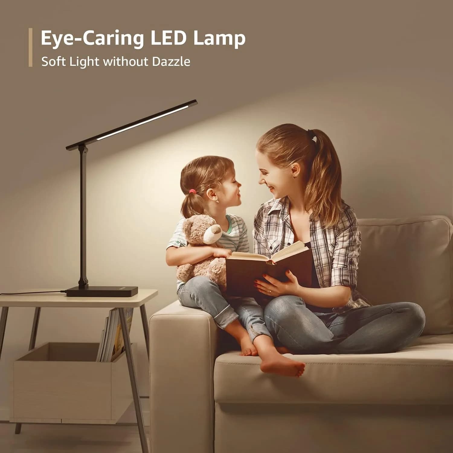 Lepro LED Desk Lamp 9.5W 750LM Black | Modern Touch Control for Home Office, Study, Crafting - view 8