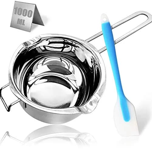 Marsheepy 1QT Double Boiler Melting Pot 1000ml (33.8 Fl Oz) | Stainless Steel Chocolate Wax Candy Melting Pot with Spatula thumbnail 1
