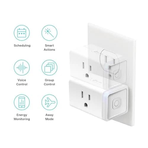 Kasa Smart Plug Mini KP115 with Energy Monitoring | 1-Pack White thumbnail 2