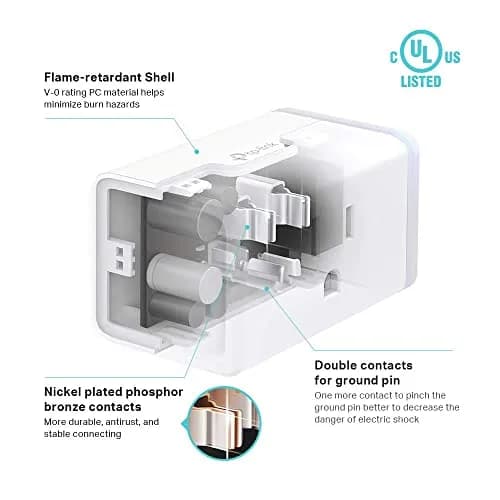 Kasa Smart Plug Mini KP115 with Energy Monitoring | 1-Pack White thumbnail 3