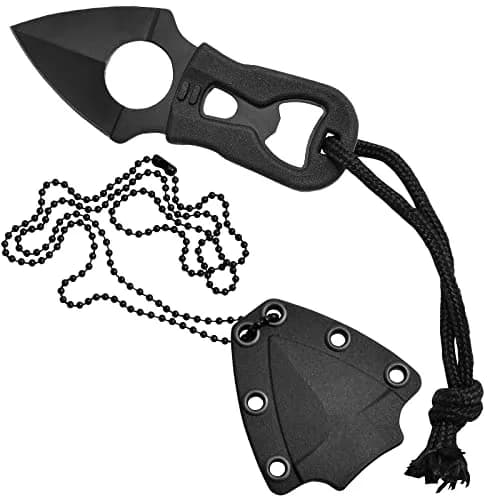 Camillus Heater II Neck Knife 4.25" (1.75" Blade) | Tactical Survival Fixed Blade with Carbonitride Titanium Coating thumbnail 1
