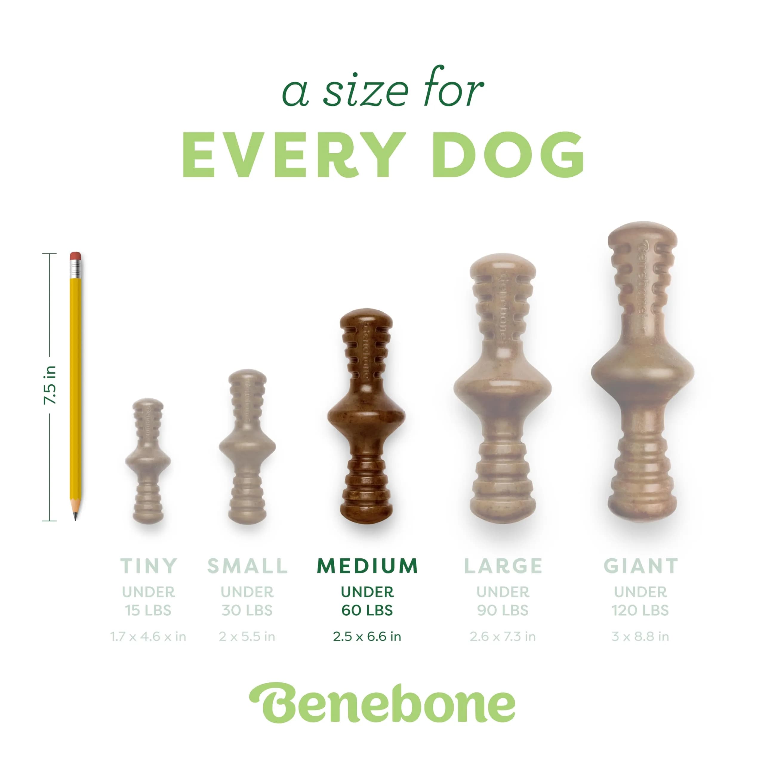 Benebone Zaggler Rolling Dog Chew Toy for Aggressive Chewers, Real Peanut, 6.6 oz (187 g) | Durable Interactive Toy - view 4