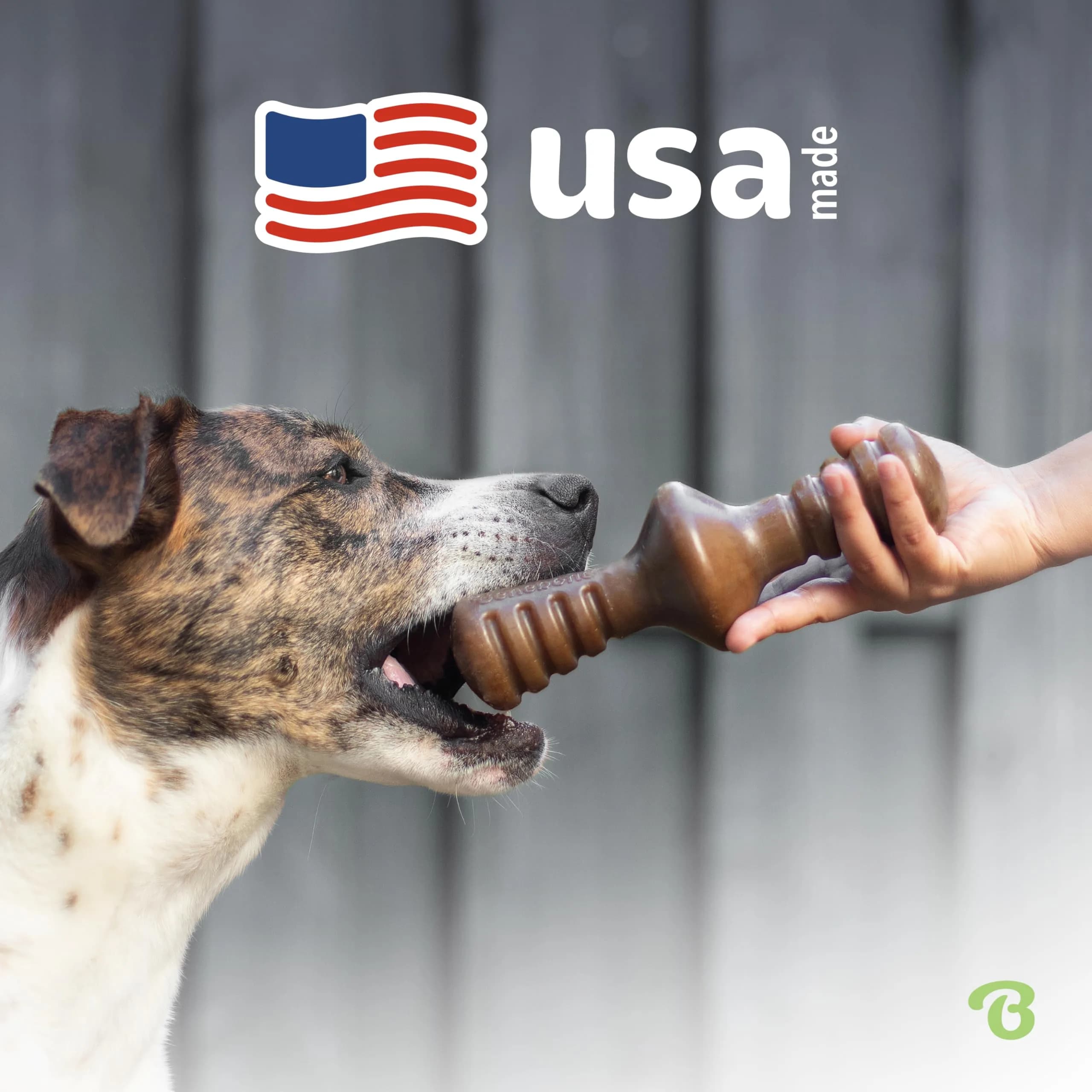 Benebone Zaggler Rolling Dog Chew Toy for Aggressive Chewers, Real Peanut, 6.6 oz (187 g) | Durable Interactive Toy - view 5