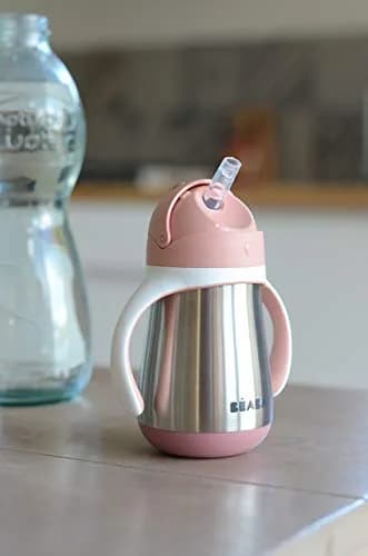 Béaba Stainless Steel Straw Sippy Cup, Insulated Toddler Cup 250ml (8.5 Fl Oz) | Spill-Proof for 8+ Months thumbnail 6