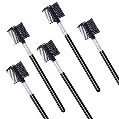 LOOKSEVEN Eyelash Comb and Eyebrow Brush Set | Double Head Design for Precise Grooming thumbnail 2