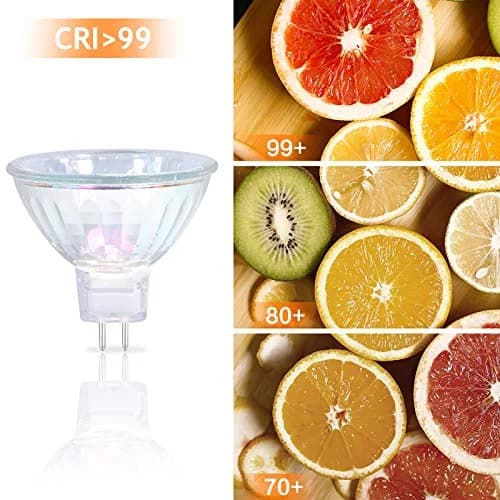 GMY MR16 Halogen Light Bulb 50W 12V GU5.3 Base, 720 Lumens, Dimmable Spot Light 6 Pack | Specialty Lighting for Cabinets & Displays thumbnail 7