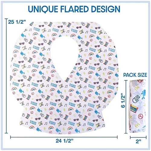 Handy Basix XL Full Coverage Disposable Toilet Seat Covers 20 Pcs (Good Vibes) | Waterproof & Individually Wrapped thumbnail 2