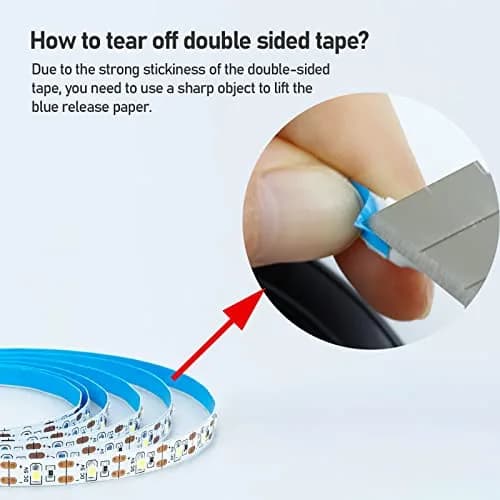 KXZM Blue USB LED Strip Light 4M (13.12ft) 2-Pack | Flexible SMD 2835 Tape Lights for Bedroom & TV Background thumbnail 5