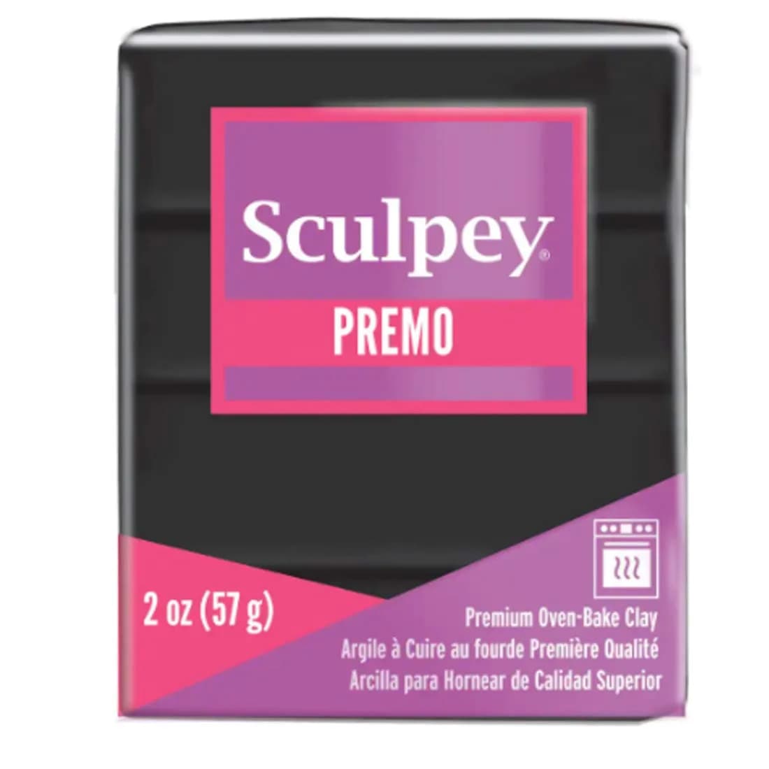 Premo Sculpey Oven-Bake Clay (Black) | Non-Toxic Craft Clay for Artists & Hobbyists