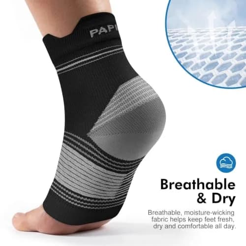 PAPLUS Plantar Fasciitis Socks with Arch Support, 6 Pairs Black | FDA Approved Orthopedic Brace thumbnail 6