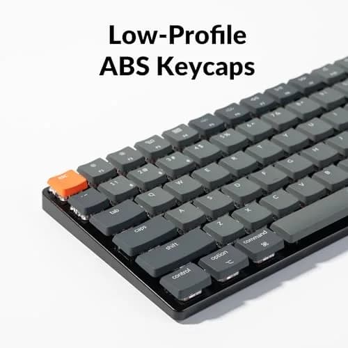 Keychron K3 Version 2 Low-Profile Mechanical Keyboard | 84-Key QMK Wireless Bluetooth 5.1 USB-C White LED Red Switch thumbnail 8