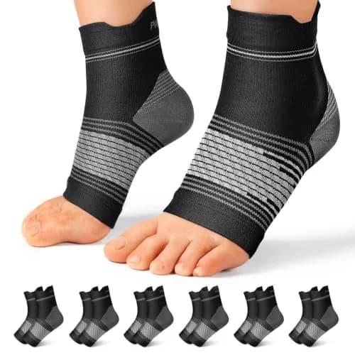 PAPLUS Plantar Fasciitis Socks 6 Pairs Small (Black) | FDA Approved Orthopedic Brace for Daily Pain Relief thumbnail 1