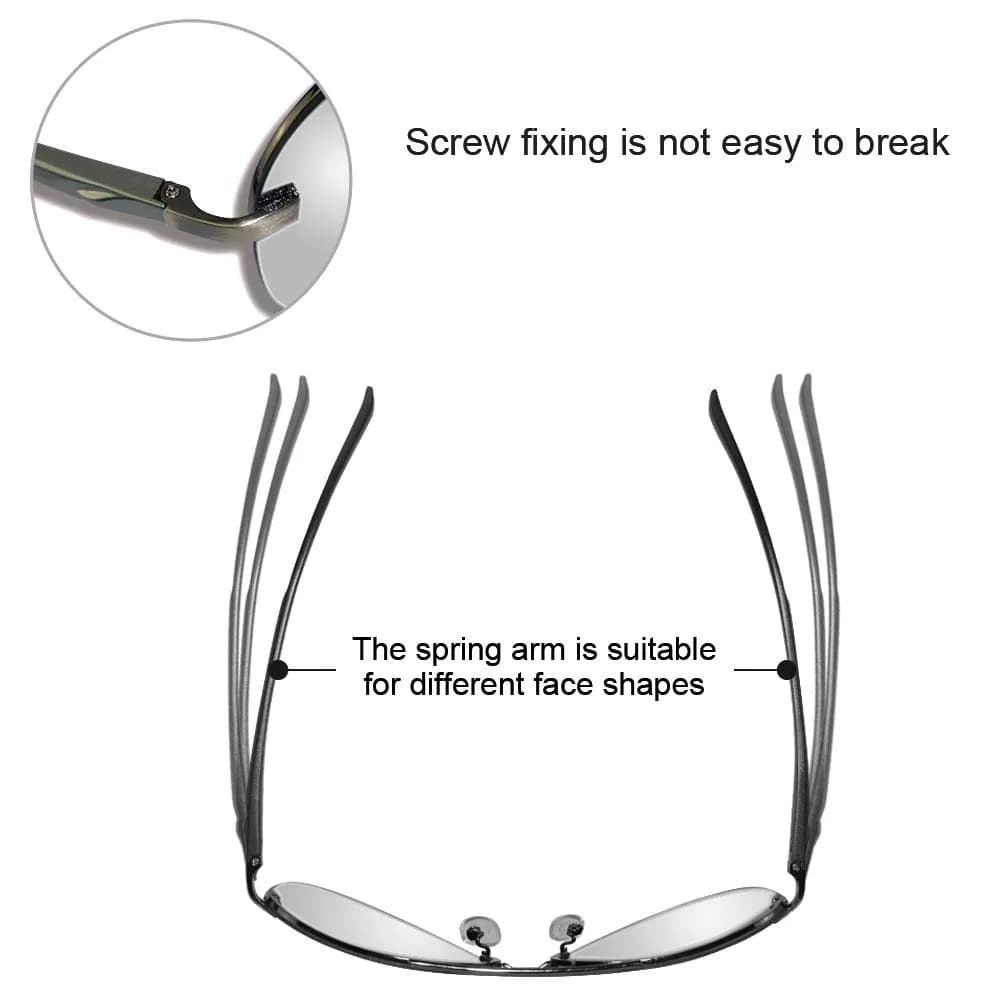 Fishingtours Classic Aviator Sunglasses for Men & Women | 65mm Lens Width (2.56 in) - view 3