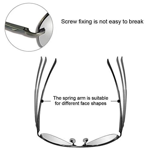 Fishingtours Classic Aviator Sunglasses for Men & Women | 65mm Lens Width (2.56 in) thumbnail 3