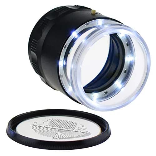 DANOPLUS 10X Jewelry Magnifier with LED Light & Glass Scale Chart | 25mm Field of View, Adjustable Focus thumbnail 7
