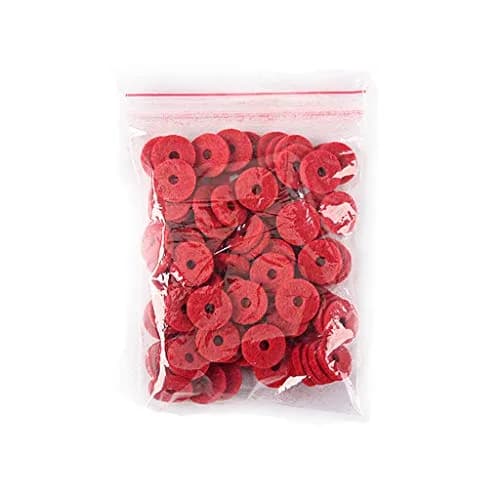 Alnicov 90PCS 12.5MM Piano Felt Front Rail Regulating Punchings Red | Replacement Parts for Piano thumbnail 5