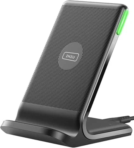 INIU Wireless Charger 15W | Fast Charging Stand with LED & Temp°Guard thumbnail 9