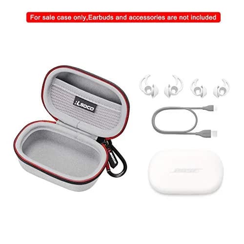 RLSOCO Carrying Case for Bose QuietComfort & Sport Earbuds | Silver, EVA & 1680D Materials thumbnail 2