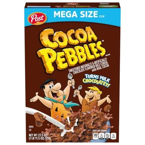 Pebbles Cocoa Chocolate Breakfast Cereal Gluten Free 780g (27.5 oz) | Rich Chocolate Flavor thumbnail 1