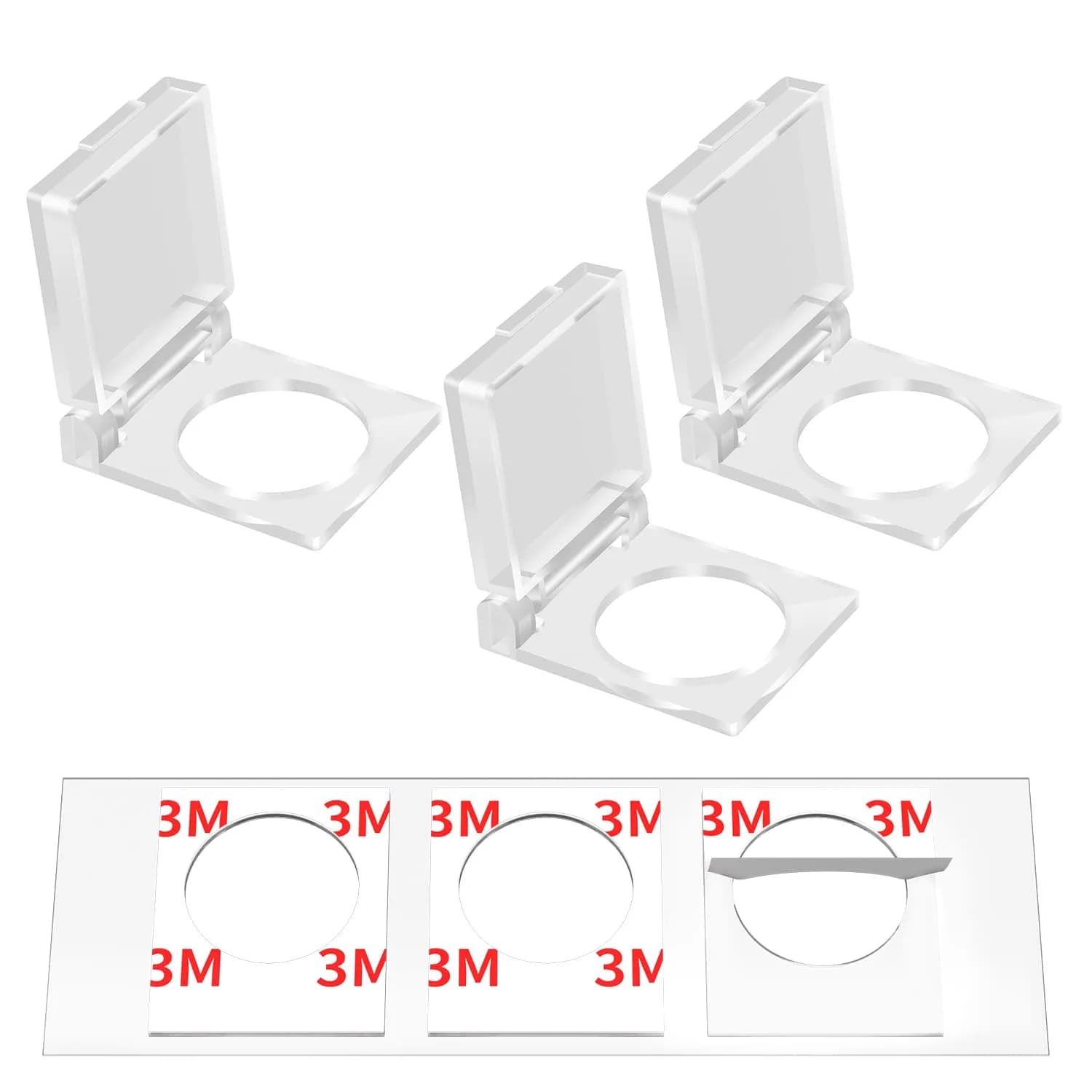 DAIERTEK 22mm Push Button Switch Cover Guard Protector, Transparent Plastic, 3-Pack | Child-Proof, Dust-Proof, Waterproof