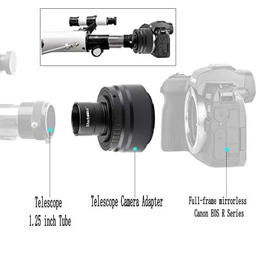 starboosa Telescope Camera Adapter for Canon EOS R 1.25-Inch | Astrophotography Accessory thumbnail 2