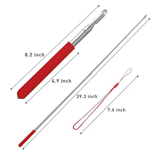Kesoto Teachers Pointer Stick, Telescopic, Retractable, Extendable to 39.3'' | Classroom Whiteboard Guide thumbnail 2
