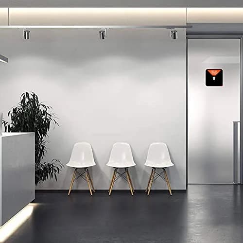 LoYinLo Office Privacy Sign, Do Not Disturb/Please Knock/In Meeting/Out of Office Slider Sign, Black Square (5.1 inches) thumbnail 8