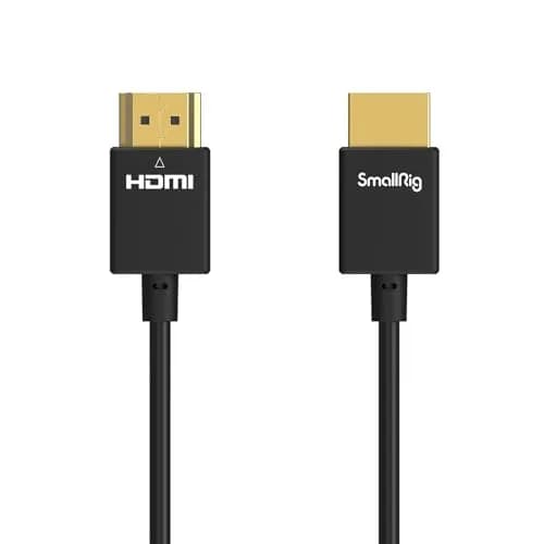 SMALLRIG Ultra-Slim HDMI Cable 35cm (1.15ft) | 4K@60Hz HDMI 2.0 Cord for Cameras, Monitors, Gimbals thumbnail 1
