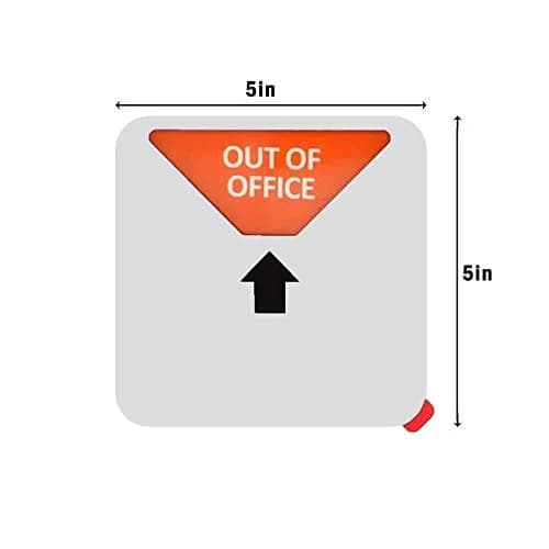 LoYinLo Office Privacy Sign - Do Not Disturb/Please Knock/Out of Office/In Meeting, Square Silver (5.1" x 5.1") thumbnail 5