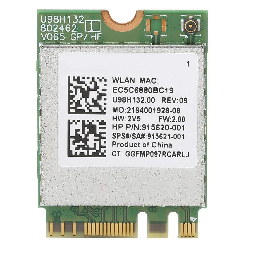 Zopsc RTL8821CE Network Card for Laptops & Desktops | 802.11 AC 433Mbps, Bluetooth 4.2, M.2 Interface — Assorted