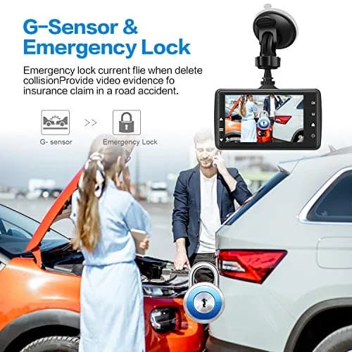 BOOGIIO 1080P Dash Cam with 32GB SD Card, 3-inch IPS Screen, 170° Wide Angle, Aluminum Alloy Case | Night Vision, WDR, Parking Monitor thumbnail 5