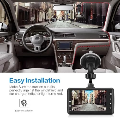 BOOGIIO 1080P Dash Cam with 32GB SD Card, 3-inch IPS Screen, 170° Wide Angle, Aluminum Alloy Case | Night Vision, WDR, Parking Monitor thumbnail 8