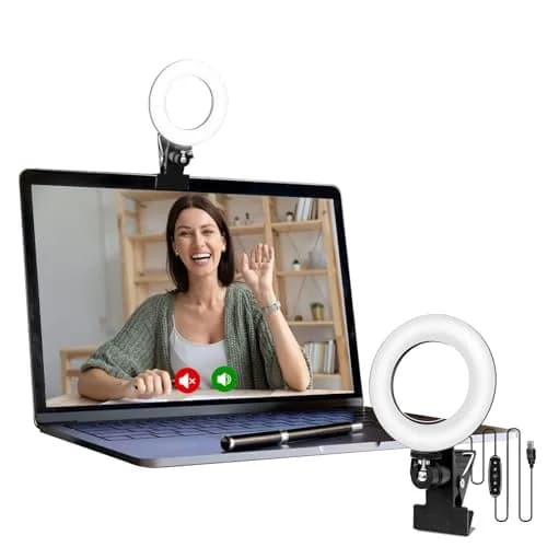 Cyezcor Video Conference Lighting Kit with Monitor Clip | 3200K-6800K Adjustable Light | 10W Brightness thumbnail 8