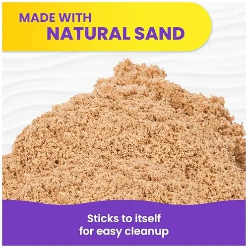 Kinetic Sand 2.5kg (5.5lb) Brown Sand | Sensory Play for Ages 3+ thumbnail 4