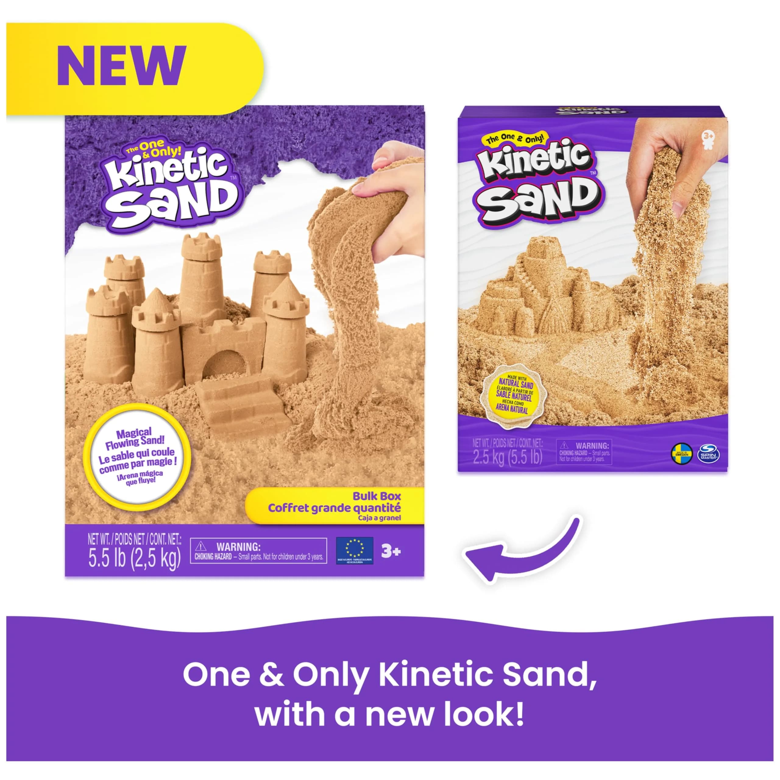 Kinetic Sand Natural Brown 5.5lbs | Sensory Play Sand for Kids Ages 3+ | Craft and Art Toy - view 6