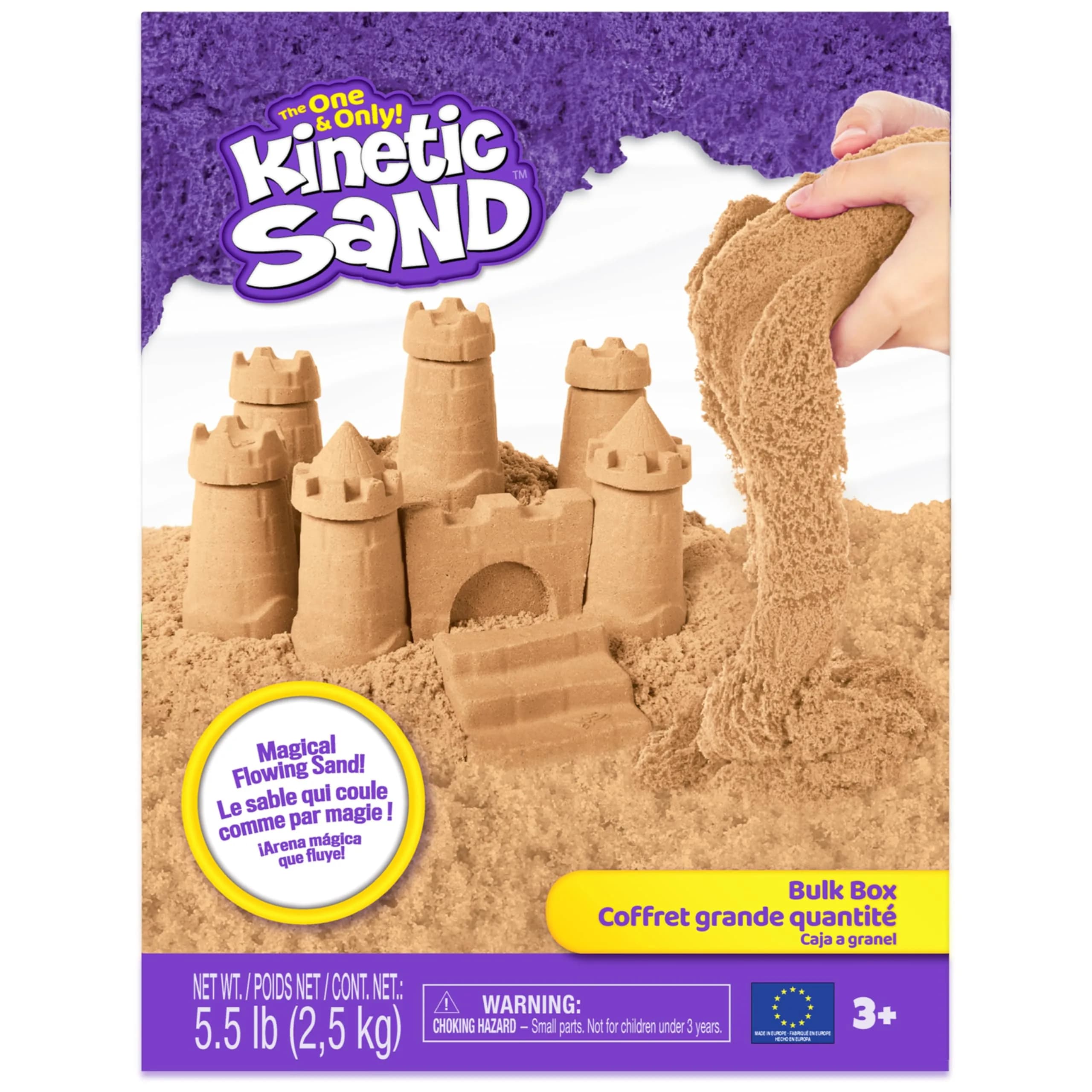 Kinetic Sand Natural Brown 5.5lbs | Sensory Play Sand for Kids Ages 3+ | Craft and Art Toy - view 8