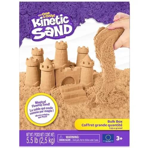 Kinetic Sand 2.5kg (5.5lb) Brown Sand | Sensory Play for Ages 3+ thumbnail 8