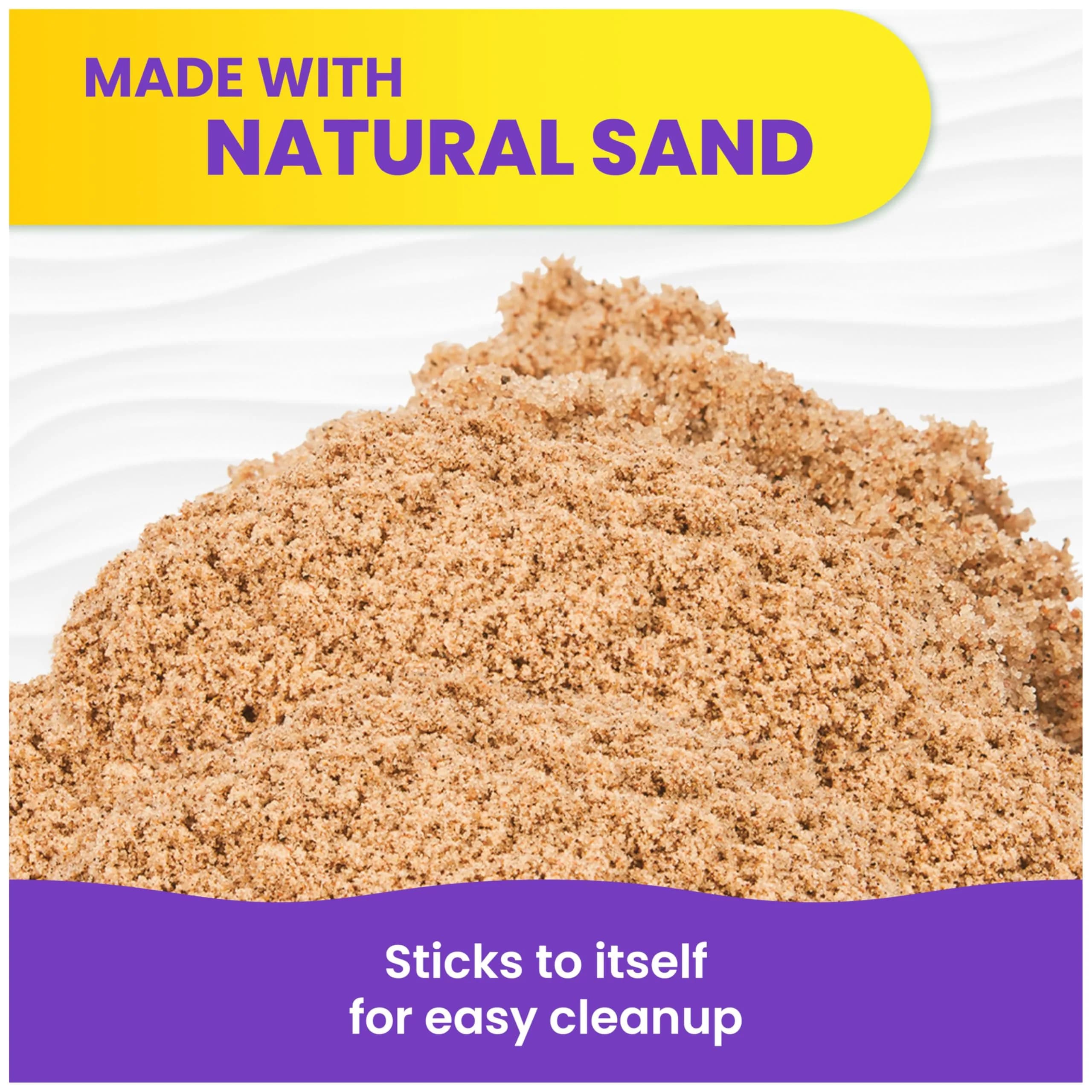 Kinetic Sand Natural Brown 5.5lbs | Sensory Play Sand for Kids Ages 3+ | Craft and Art Toy - view 4