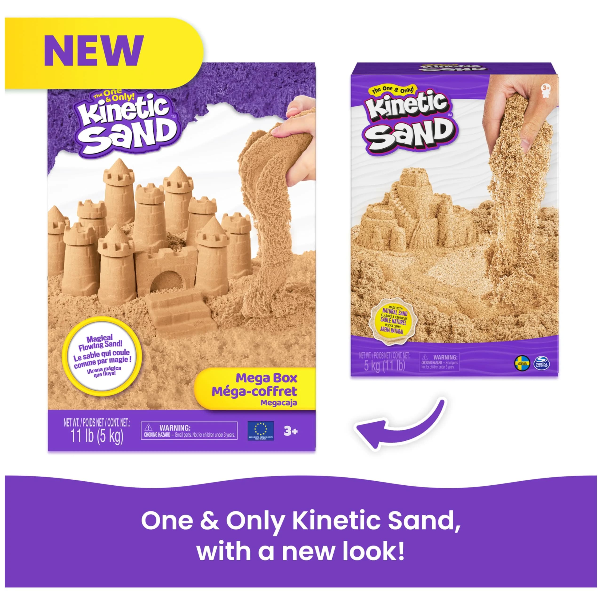 Kinetic Sand Natural Brown Play Sand 5kg (11lb) | Sensory Toy for Ages 3+ - view 6