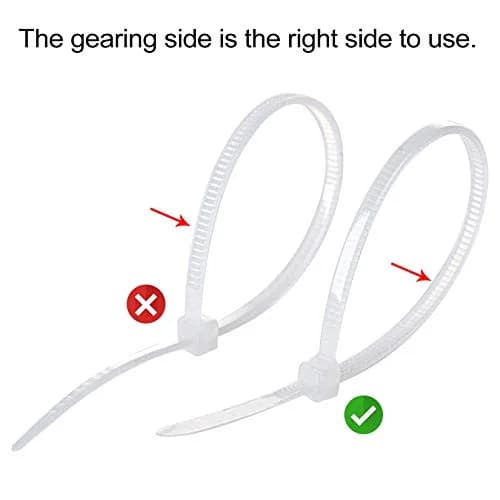 XHF White 200-Piece Cable Tie Mounts with 8" Ties & Screws | Strong Adhesive for Cable Management thumbnail 2