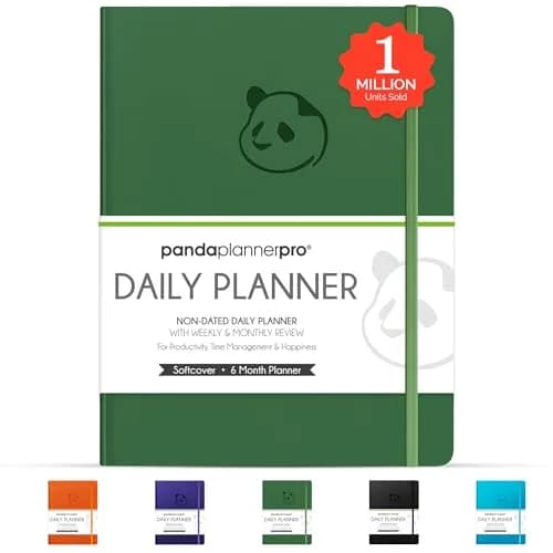 Panda Planner Pro A4 Daily Planner 2026 Dark Green | Undated, Deep Organization for Students & Professionals thumbnail 9