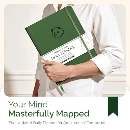 Panda Planner Pro A4 Daily Planner 2026 Dark Green | Undated, Deep Organization for Students & Professionals thumbnail 3