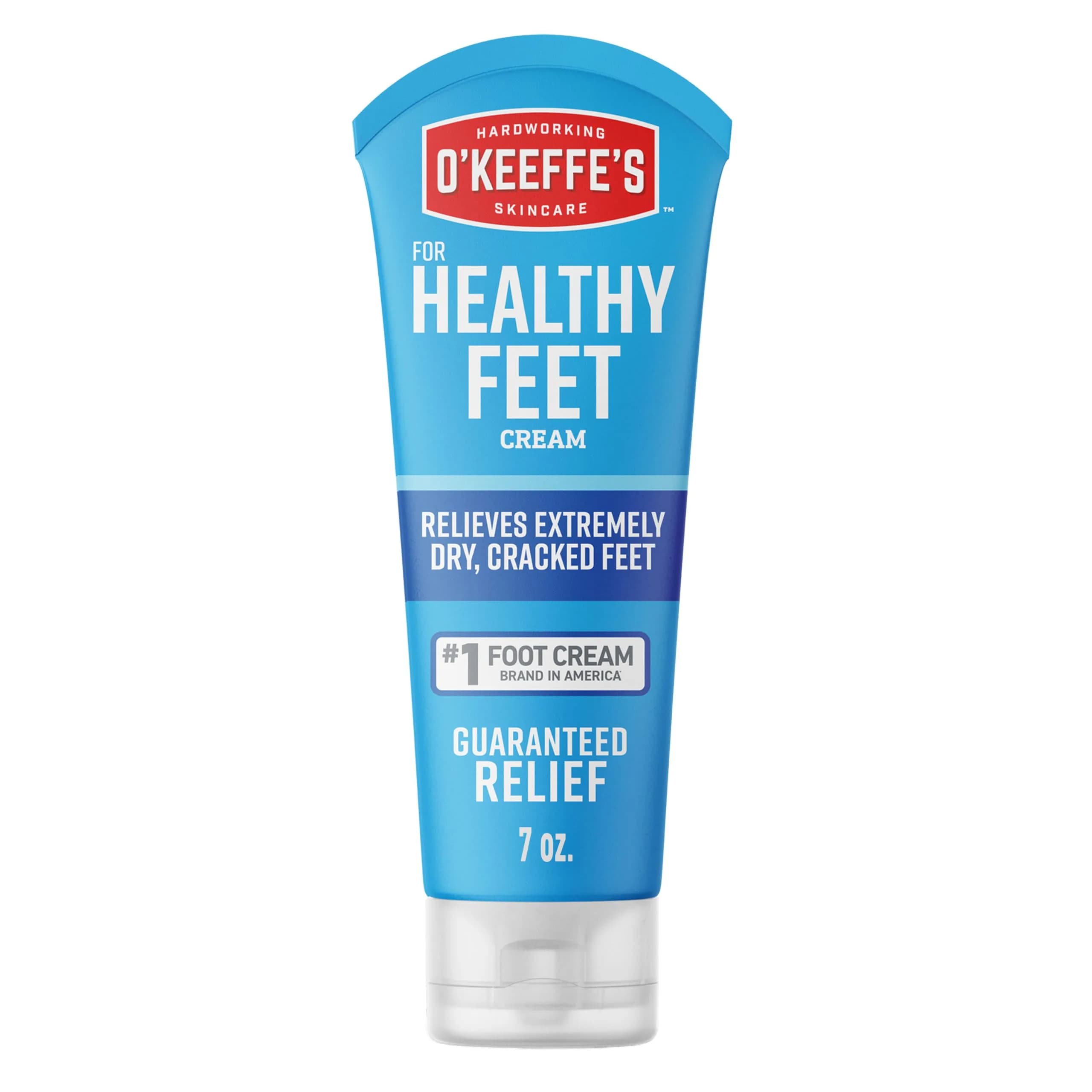O'Keeffe's for Healthy Feet Foot Cream, 3 oz (89 ml) Tube, 2-Pack | Intensive Dry & Cracked Heel Repair — 7 Ounce