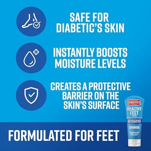 O'Keeffe's for Healthy Feet Foot Cream 7 oz (198 g) | Heals, Relieves & Repairs Extremely Dry, Cracked Feet thumbnail 3