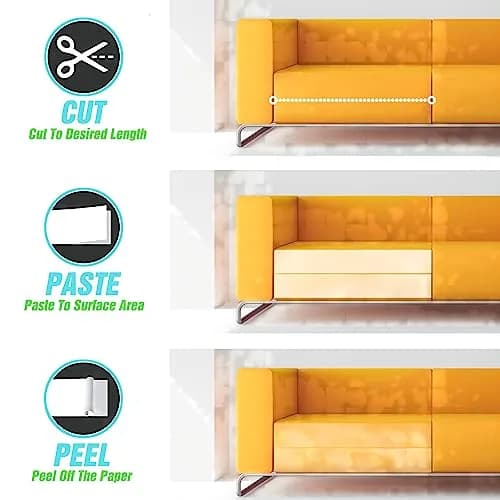 Polarduck Clear Cat Scratch Tape 2.5 inches x 15 Yards | Protects Furniture from Cat Scratches thumbnail 7