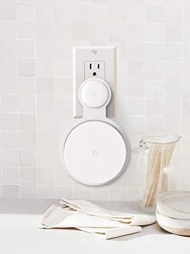 Pefecon 3 Pack Outlet Wall Mount for Google Wifi AC1200 (2020 Round Plug) | Cable Management & Space Saving thumbnail 6