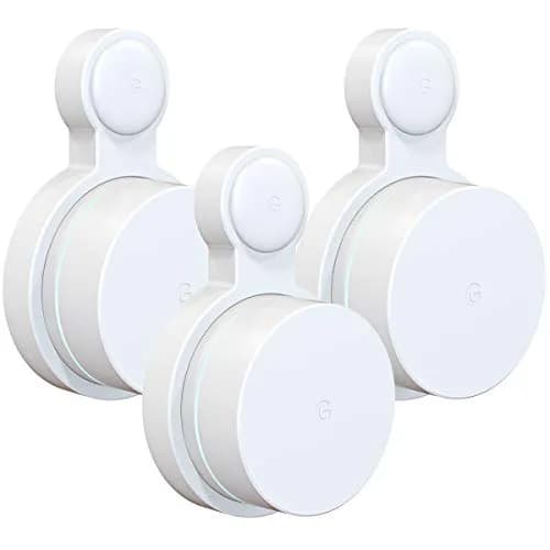Pefecon 3 Pack Outlet Wall Mount for Google Wifi AC1200 (2020 Round Plug) | Cable Management & Space Saving thumbnail 1